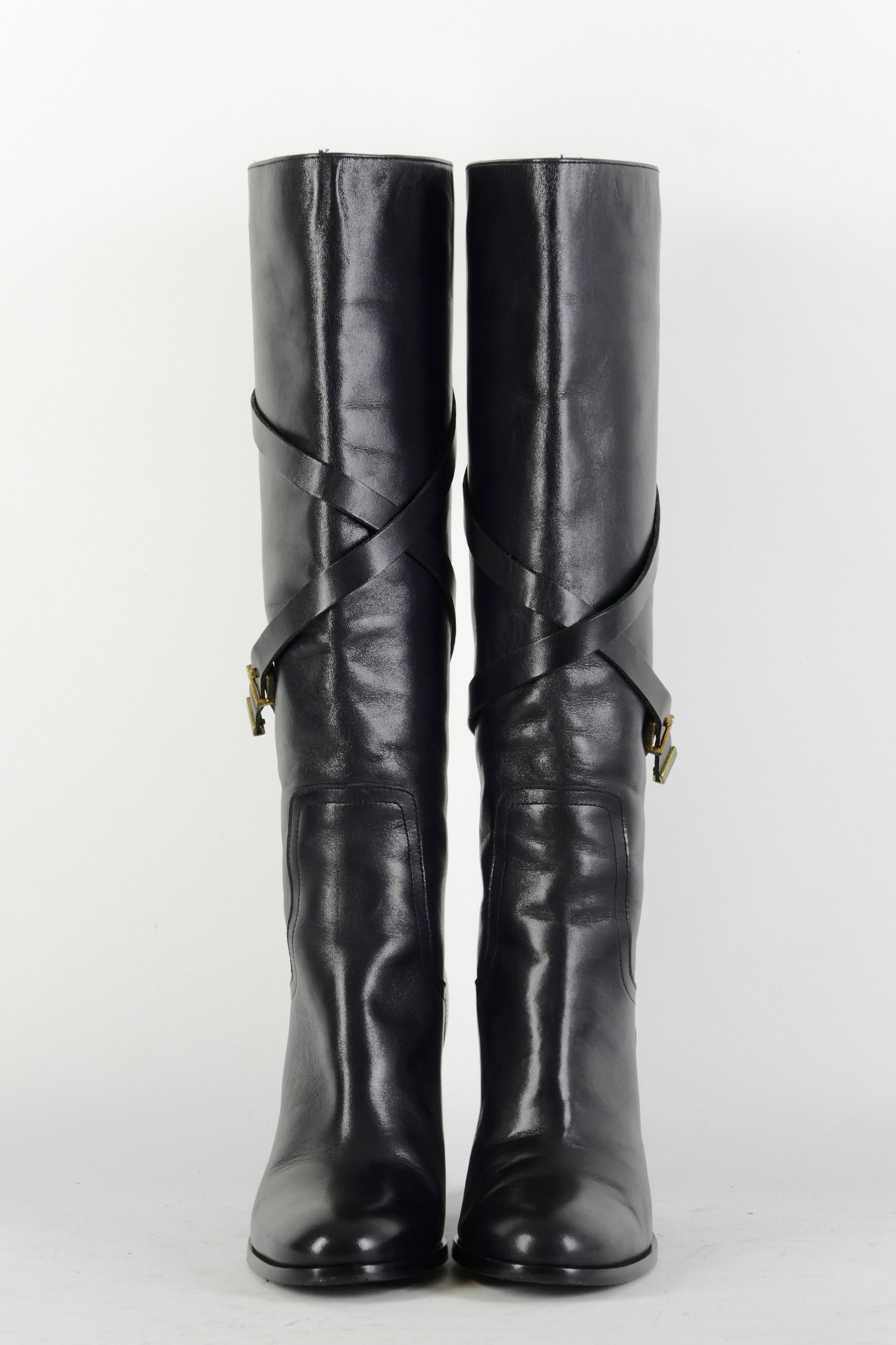 BUUTS Massimo Dutti Stiefel Leder schwarz 225023-4