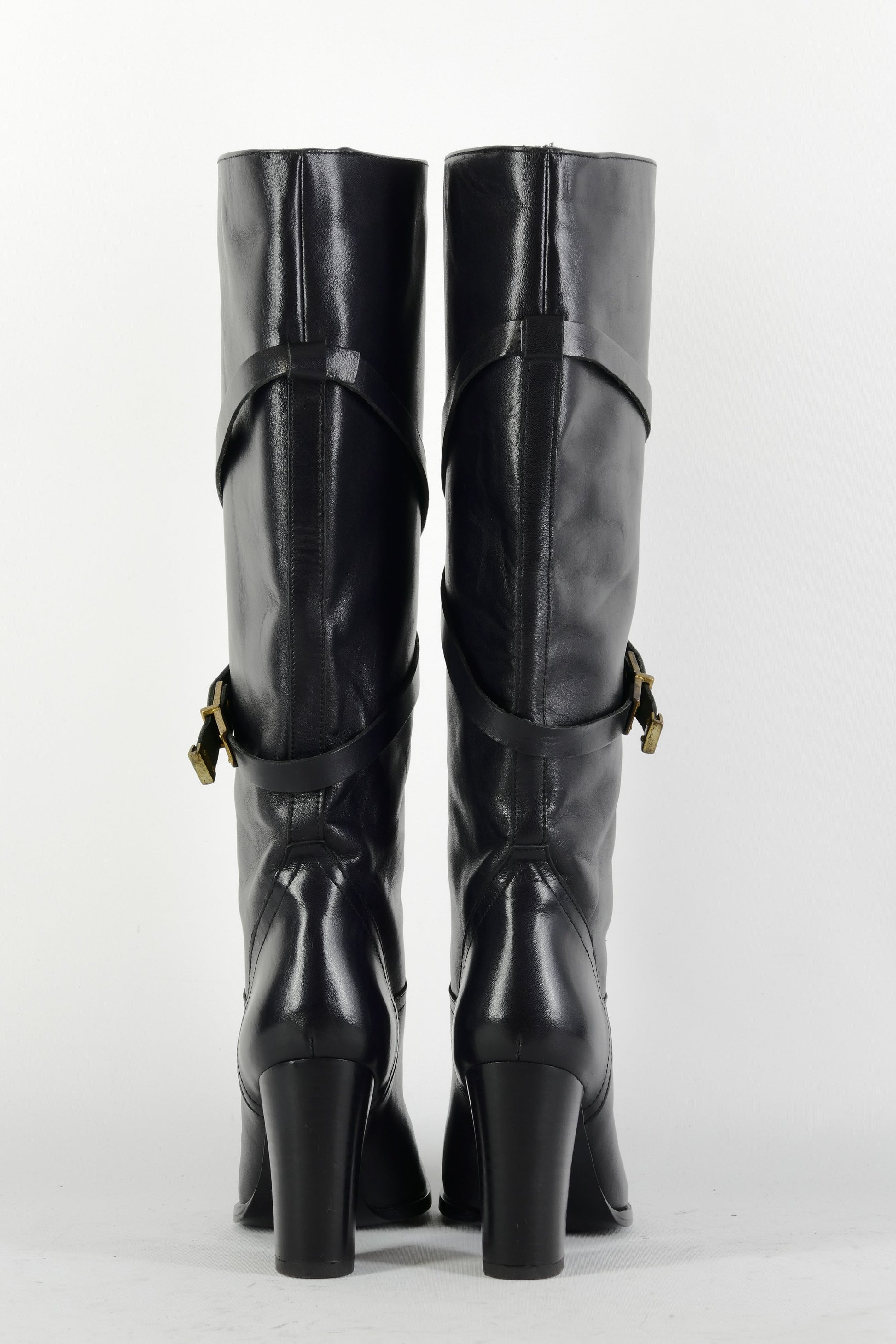 BUUTS Massimo Dutti Stiefel Leder schwarz 225023-5