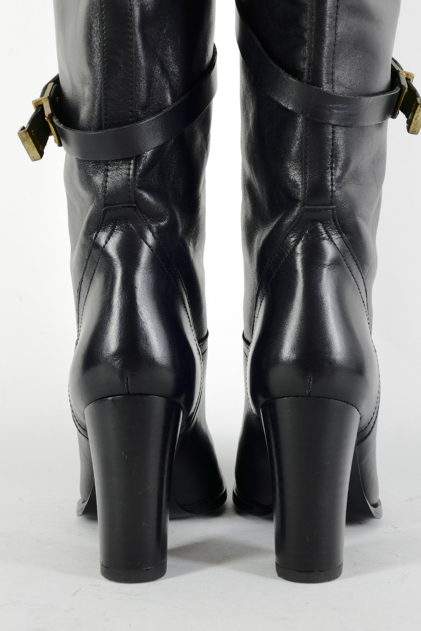BUUTS Massimo Dutti Stiefel Leder schwarz 225023-6