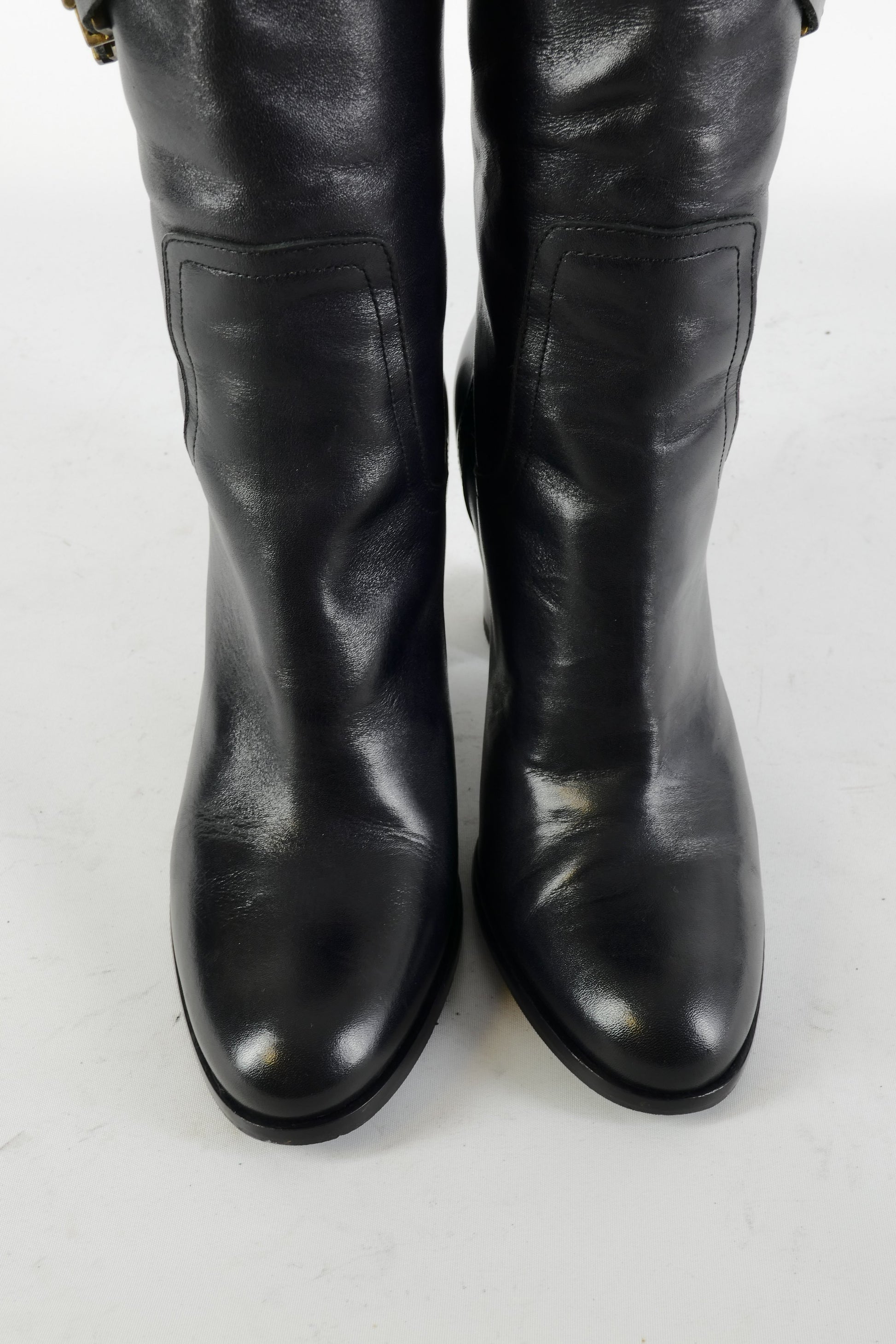 BUUTS Massimo Dutti Stiefel Leder schwarz 225023-7
