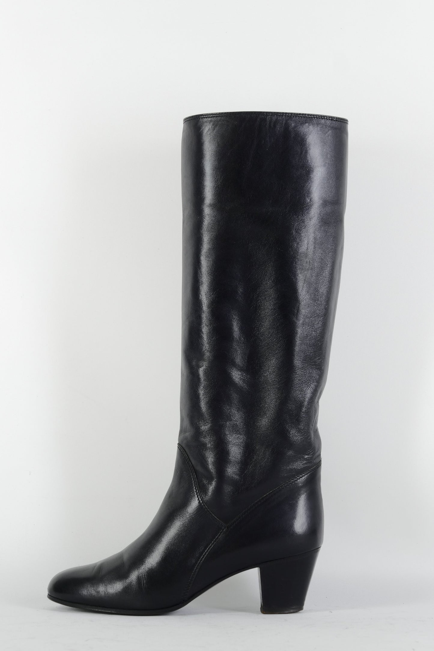 BUUTS Bruno Magli Vintage-Stiefel Leder schwarz 225029-1