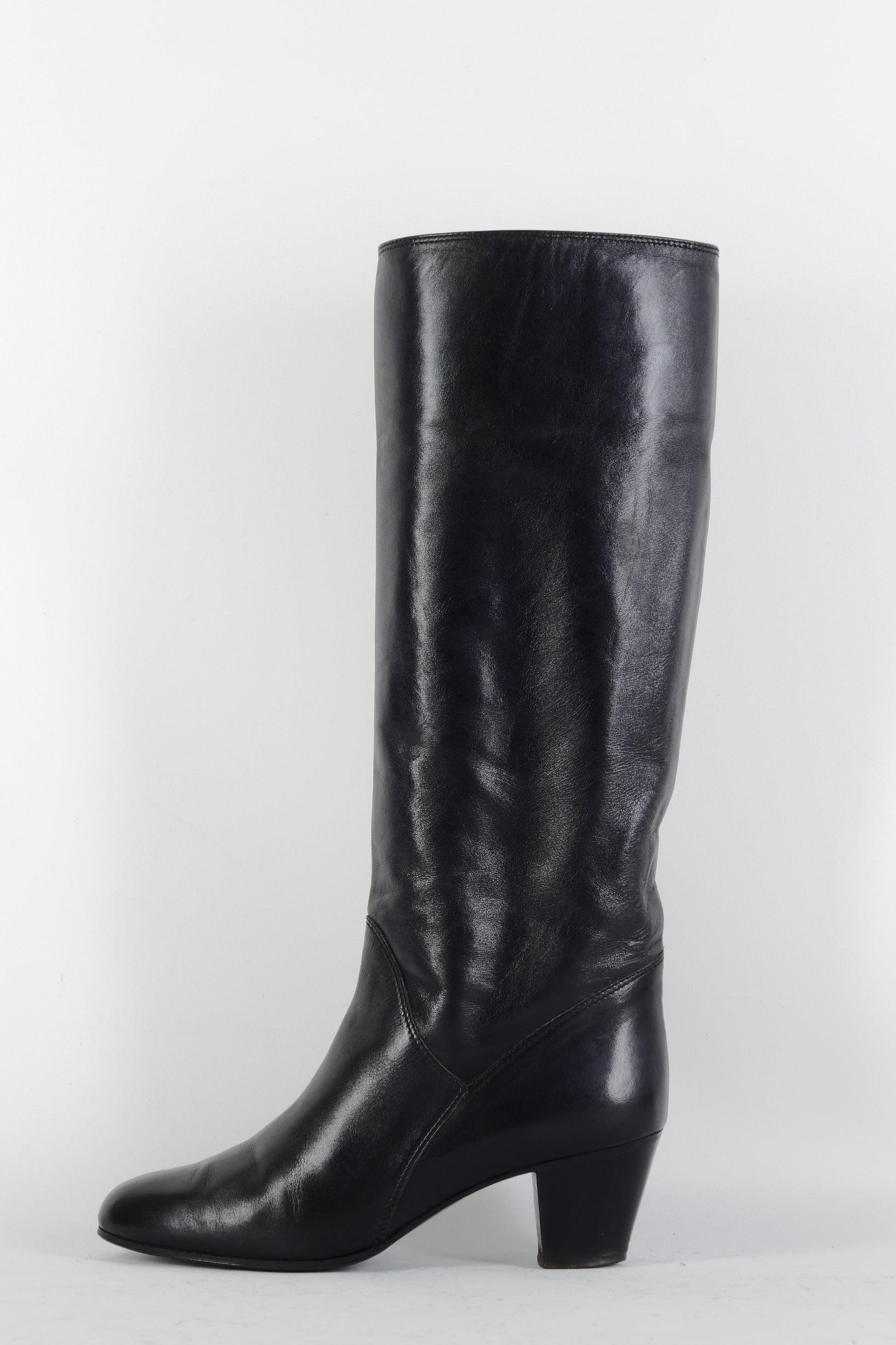 BUUTS Bruno Magli Vintage-Stiefel Leder schwarz 225029-1