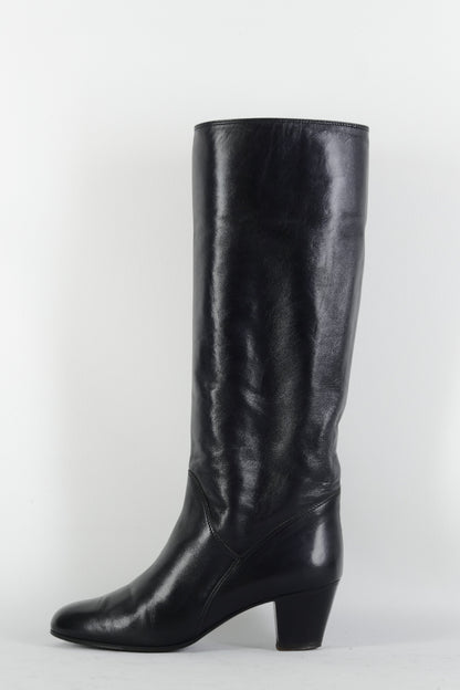 BUUTS Bruno Magli Vintage-Stiefel Leder schwarz 225029-1