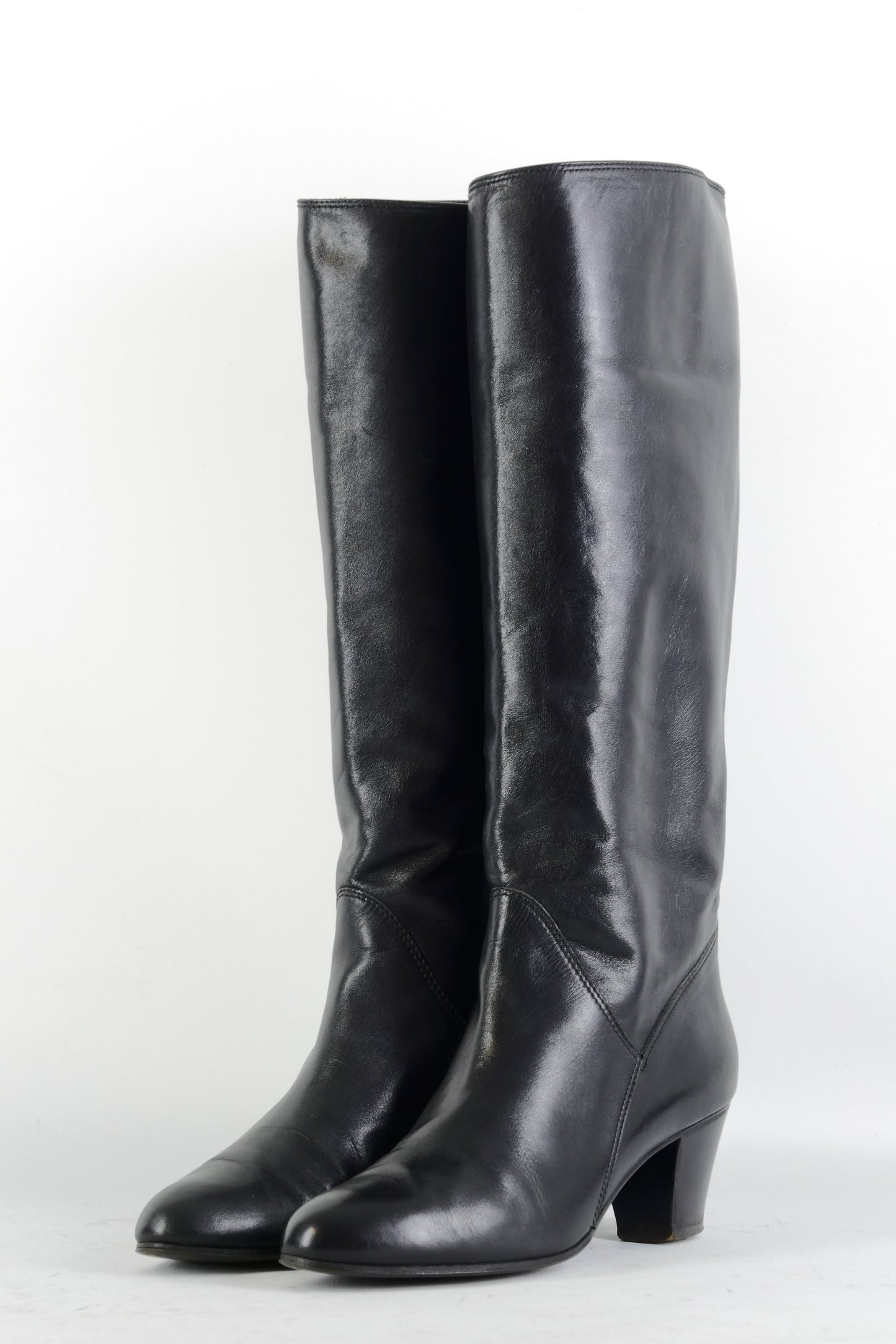 BUUTS Bruno Magli Vintage-Stiefel Leder schwarz 225029-2