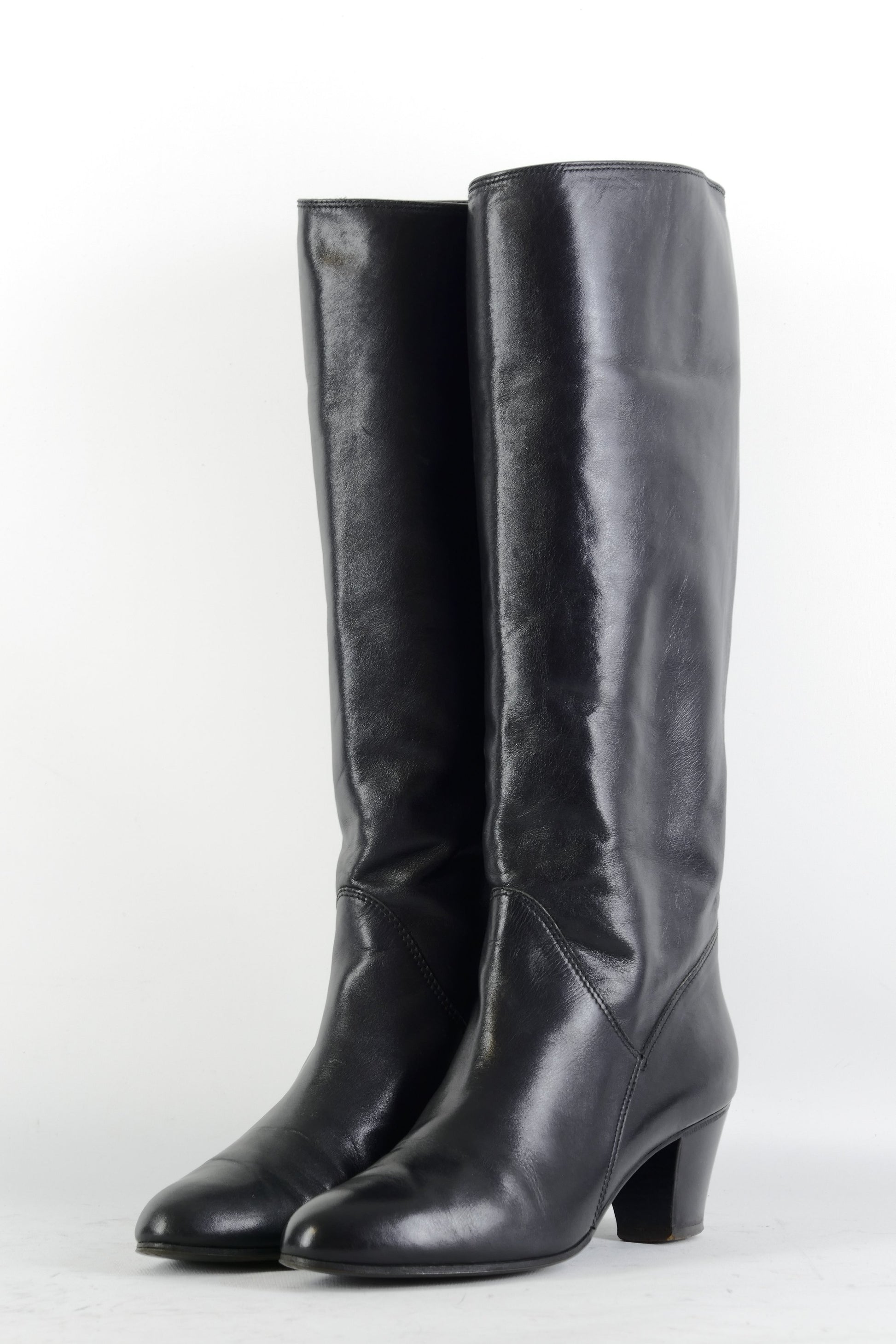 BUUTS Bruno Magli Vintage-Stiefel Leder schwarz 225029-2