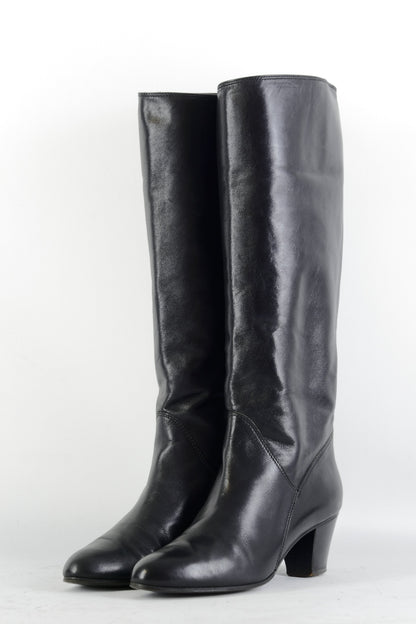 BUUTS Bruno Magli Vintage-Stiefel Leder schwarz 225029-2