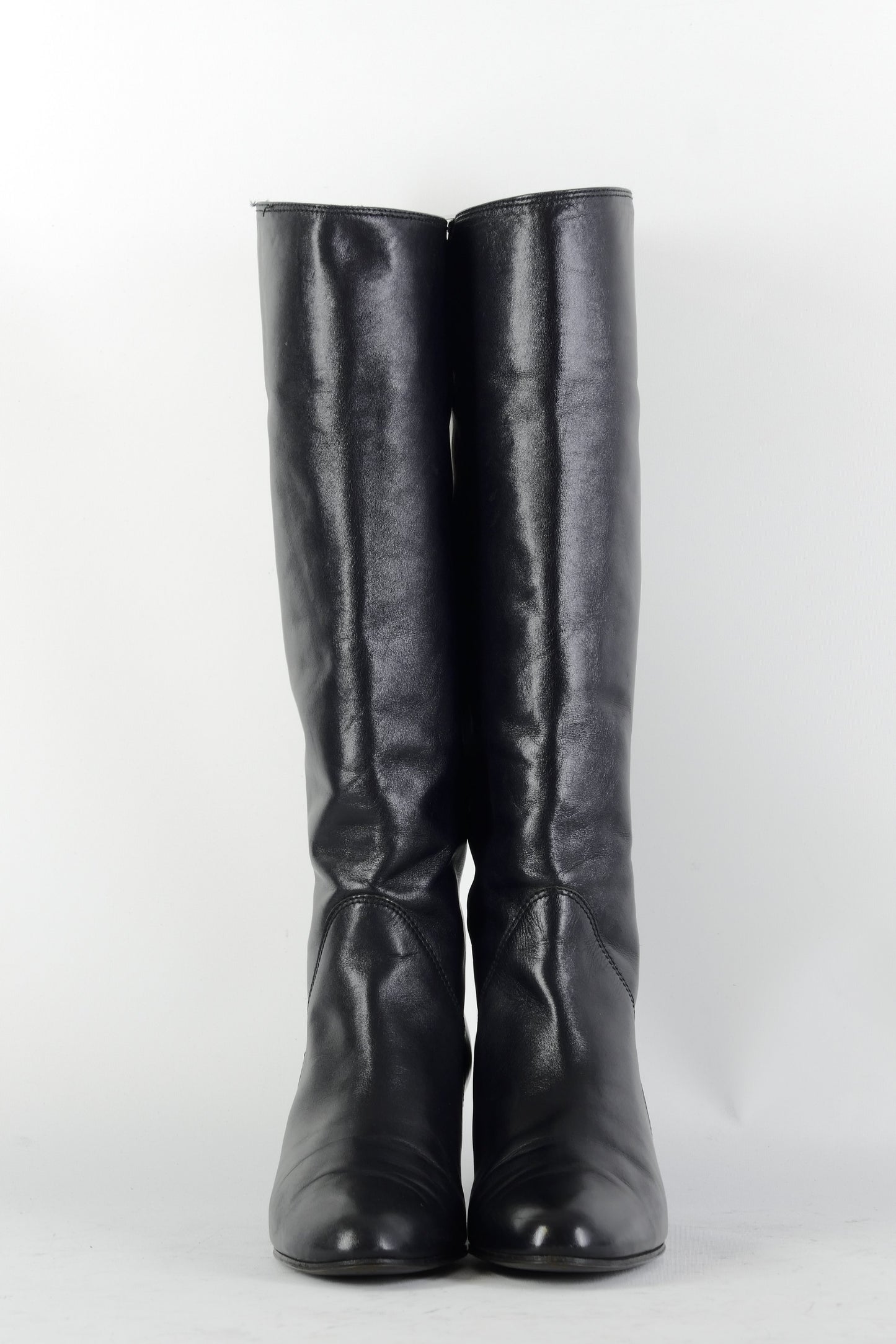 BUUTS Bruno Magli Vintage-Stiefel Leder schwarz 225029-4
