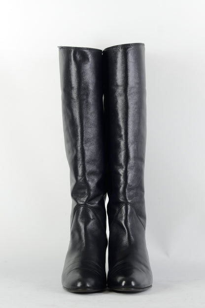 BUUTS Bruno Magli Vintage-Stiefel Leder schwarz 225029-4