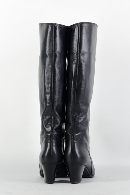 BUUTS Bruno Magli Vintage-Stiefel Leder schwarz 225029-5