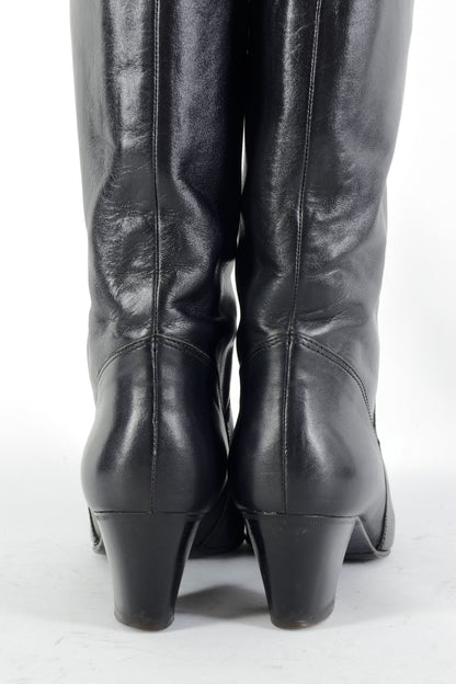 BUUTS Bruno Magli Vintage-Stiefel Leder schwarz 225029-6