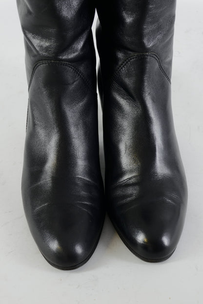 BUUTS Bruno Magli Vintage-Stiefel Leder schwarz 225029-7
