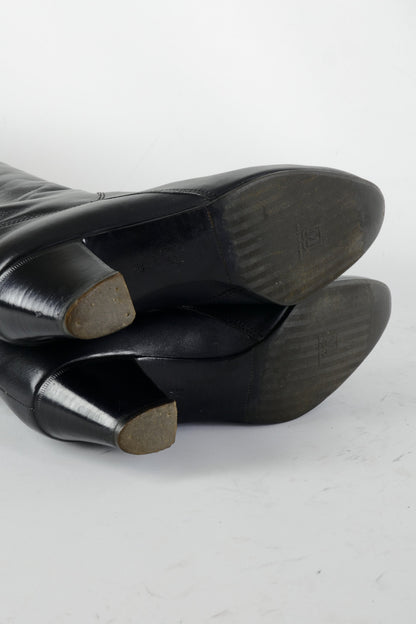 BUUTS Bruno Magli Vintage-Stiefel Leder schwarz 225029-8