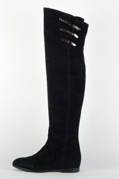BUUTS LePepe Overknees Wildleder schwarz 225034-1