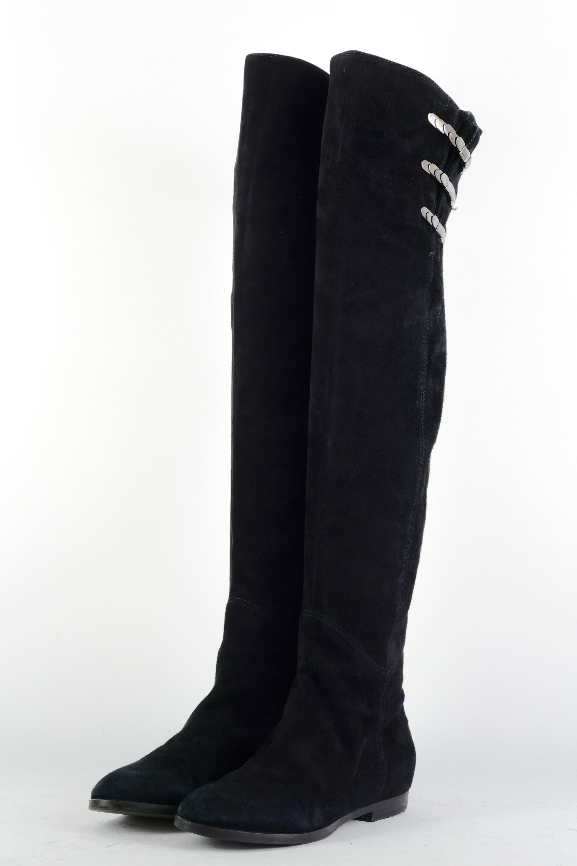 BUUTS LePepe Overknees Wildleder schwarz 225034-2