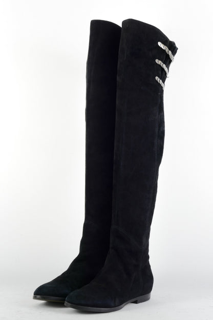 BUUTS LePepe Overknees Wildleder schwarz 225034-2