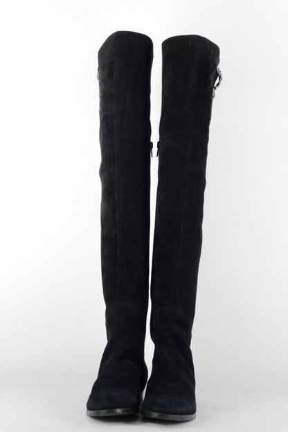 BUUTS LePepe Overknees Wildleder schwarz 225034-4