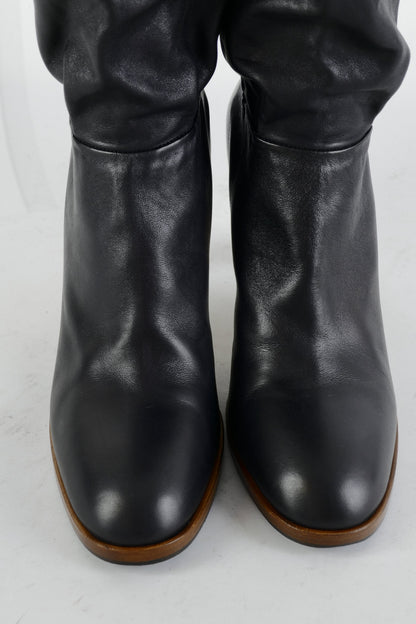 BUUTS Gucci Overknees Leder schwarz 225039-7