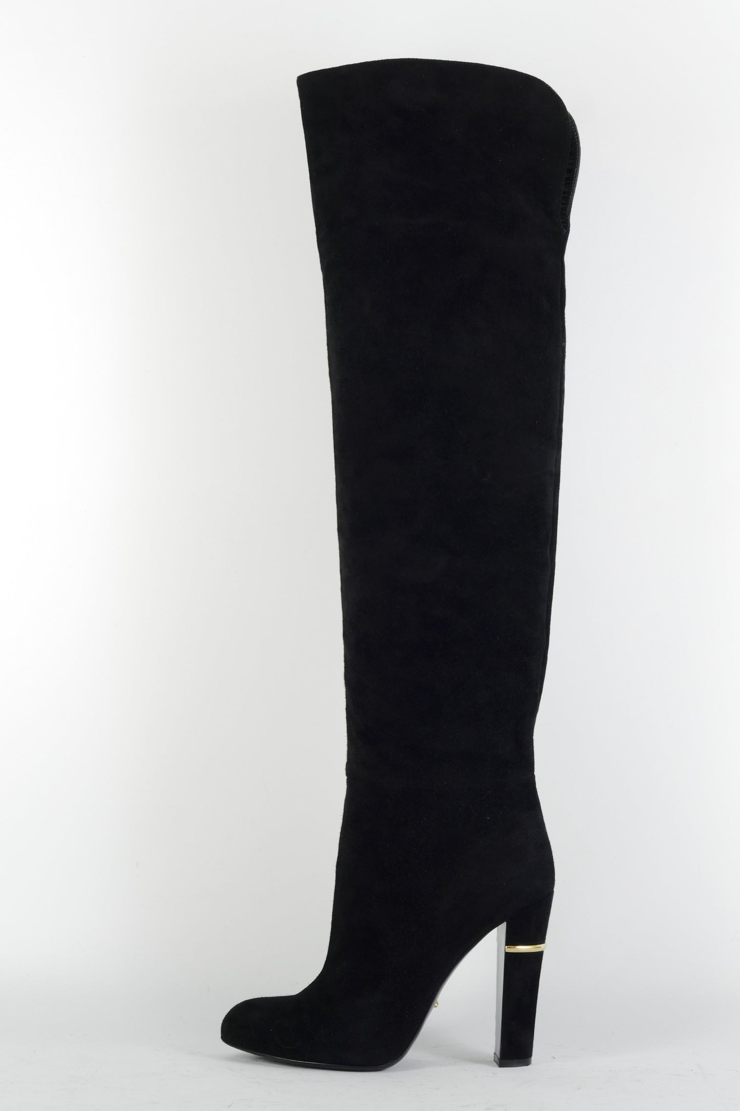 BUUTS Sergio Rossi Hohe Stiefel Wildleder schwarz 225042-1