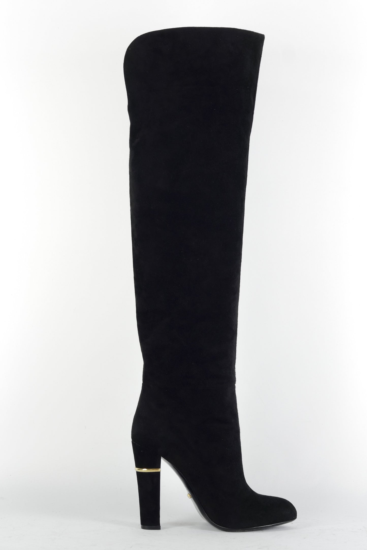 BUUTS Sergio Rossi Hohe Stiefel Wildleder schwarz 225042-3