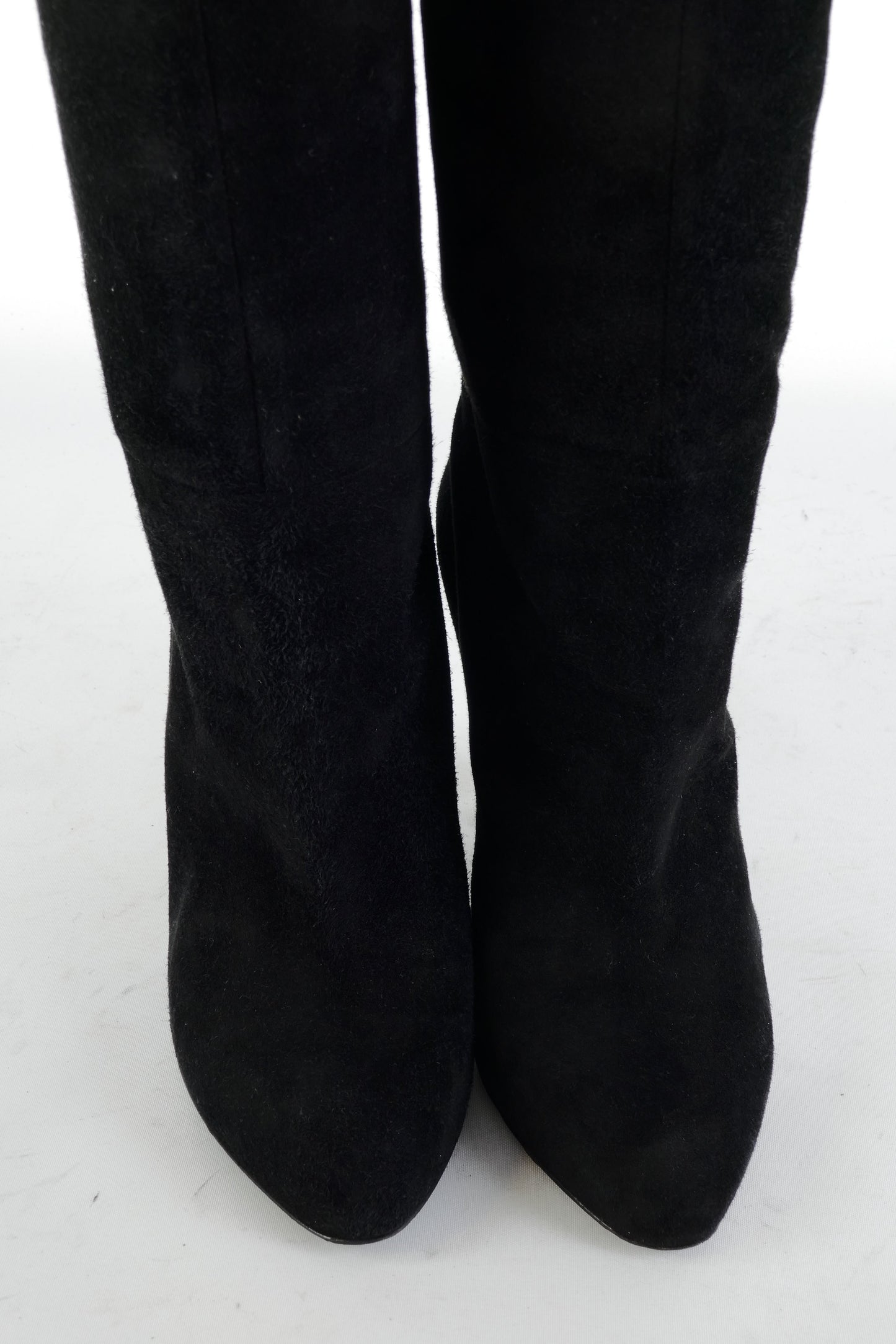 BUUTS Sergio Rossi Hohe Stiefel Wildleder schwarz 225042-7