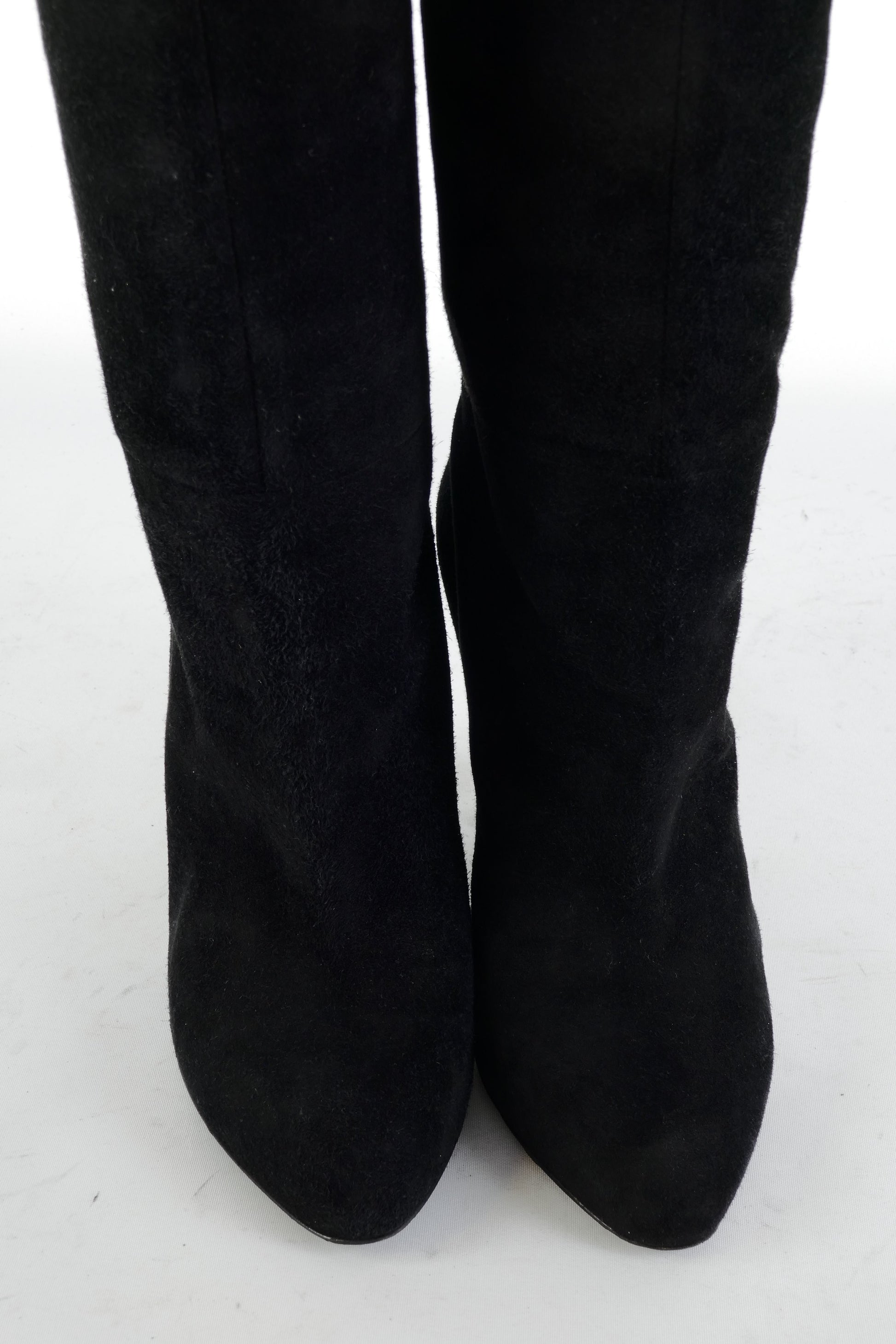 BUUTS Sergio Rossi Hohe Stiefel Wildleder schwarz 225042-7