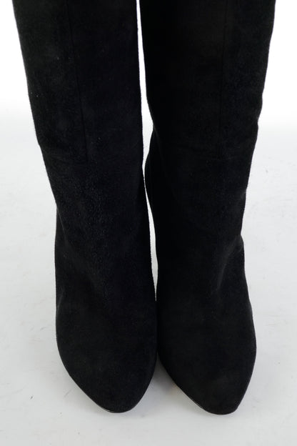 BUUTS Sergio Rossi Hohe Stiefel Wildleder schwarz 225042-7