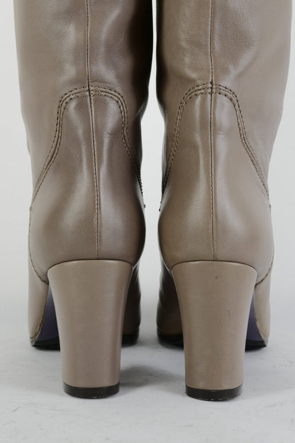 BUUTS L'Autre Chose Hohe Stiefel Leder schlamm 225043-6