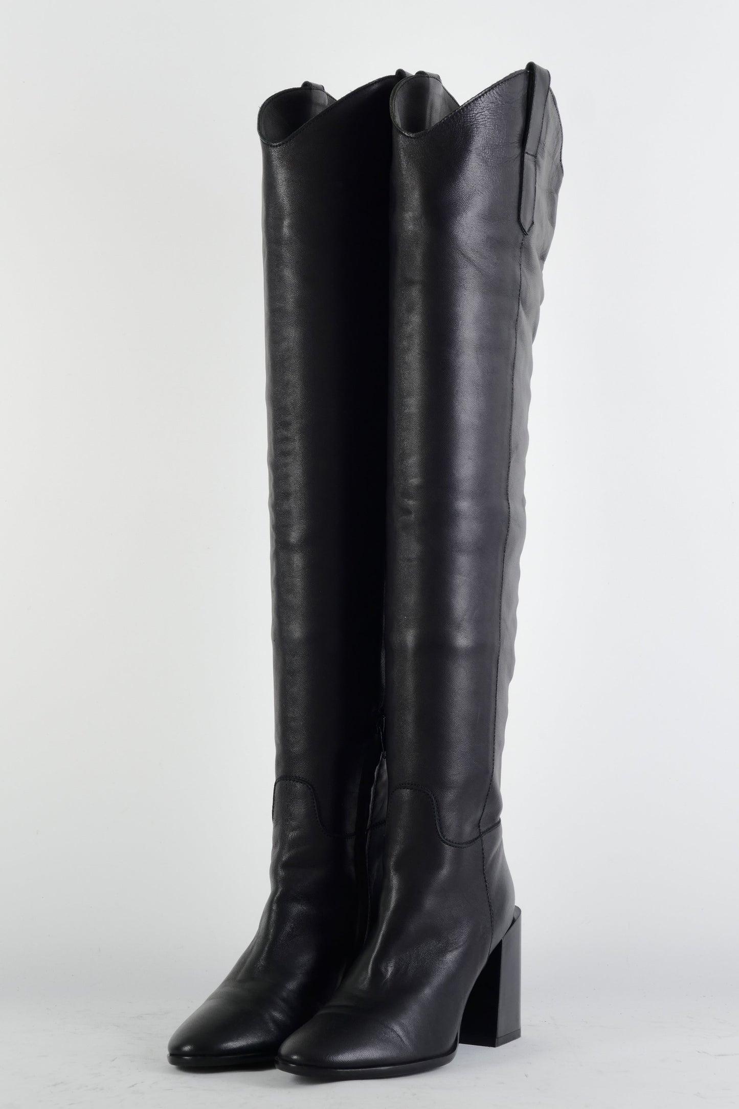BUUTS Furla Hohe Stiefel Leder schwarz 225047-2