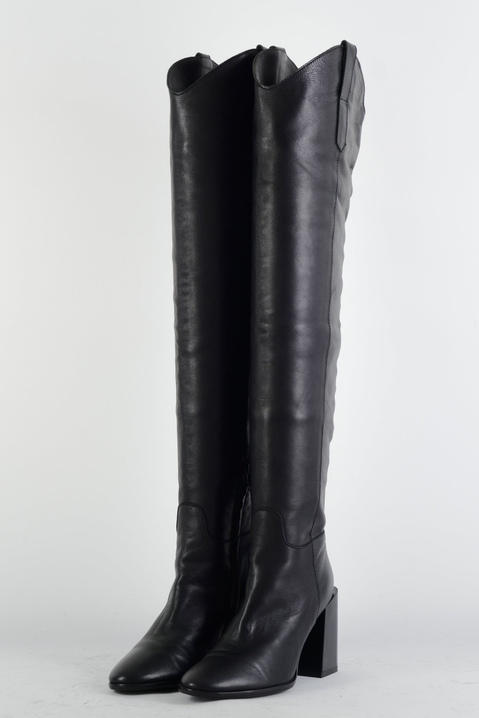 BUUTS Furla Hohe Stiefel Leder schwarz 225047-2