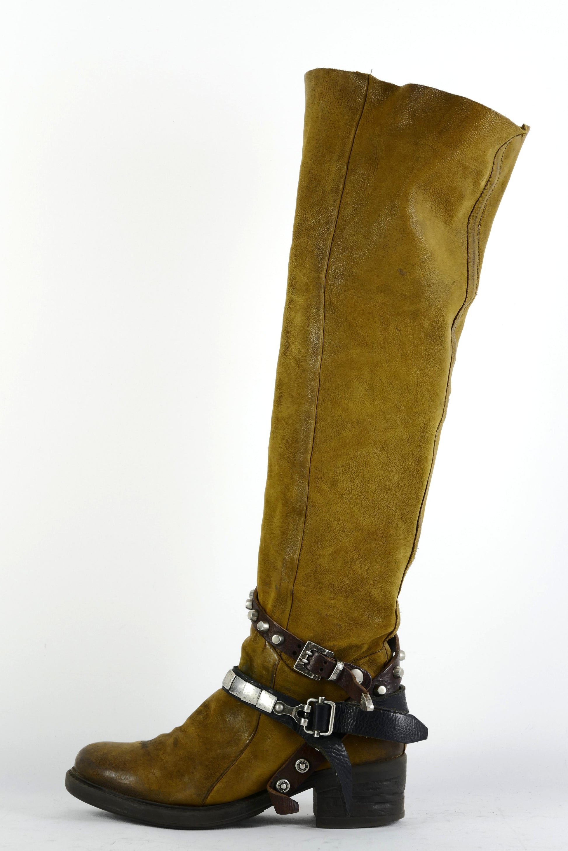 BUUTS AS98 Hohe Stiefel Leder senffarben 225048-1
