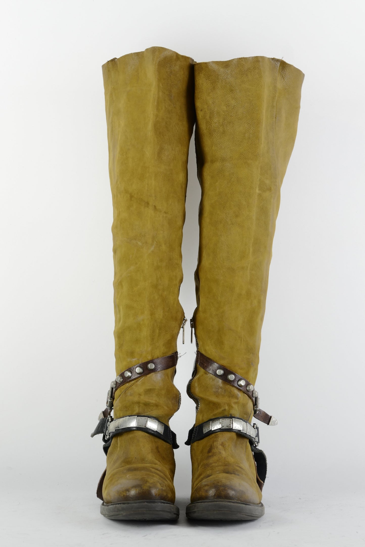 BUUTS AS98 Hohe Stiefel Leder senffarben 225048-4