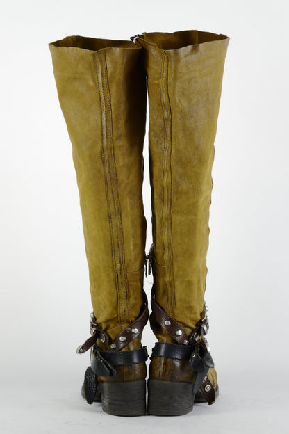 BUUTS AS98 Hohe Stiefel Leder senffarben 225048-5