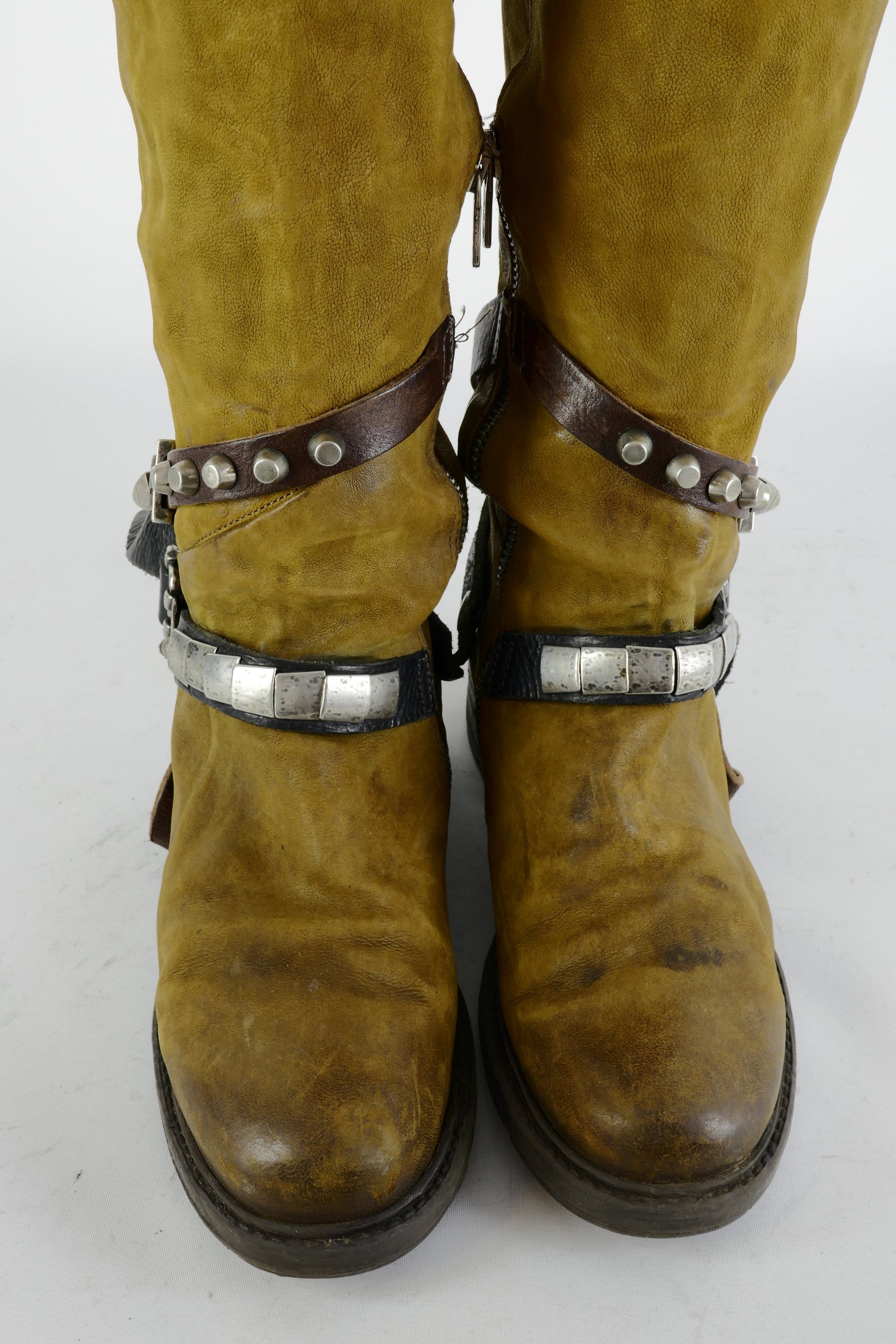 BUUTS AS98 Hohe Stiefel Leder senffarben 225048-7