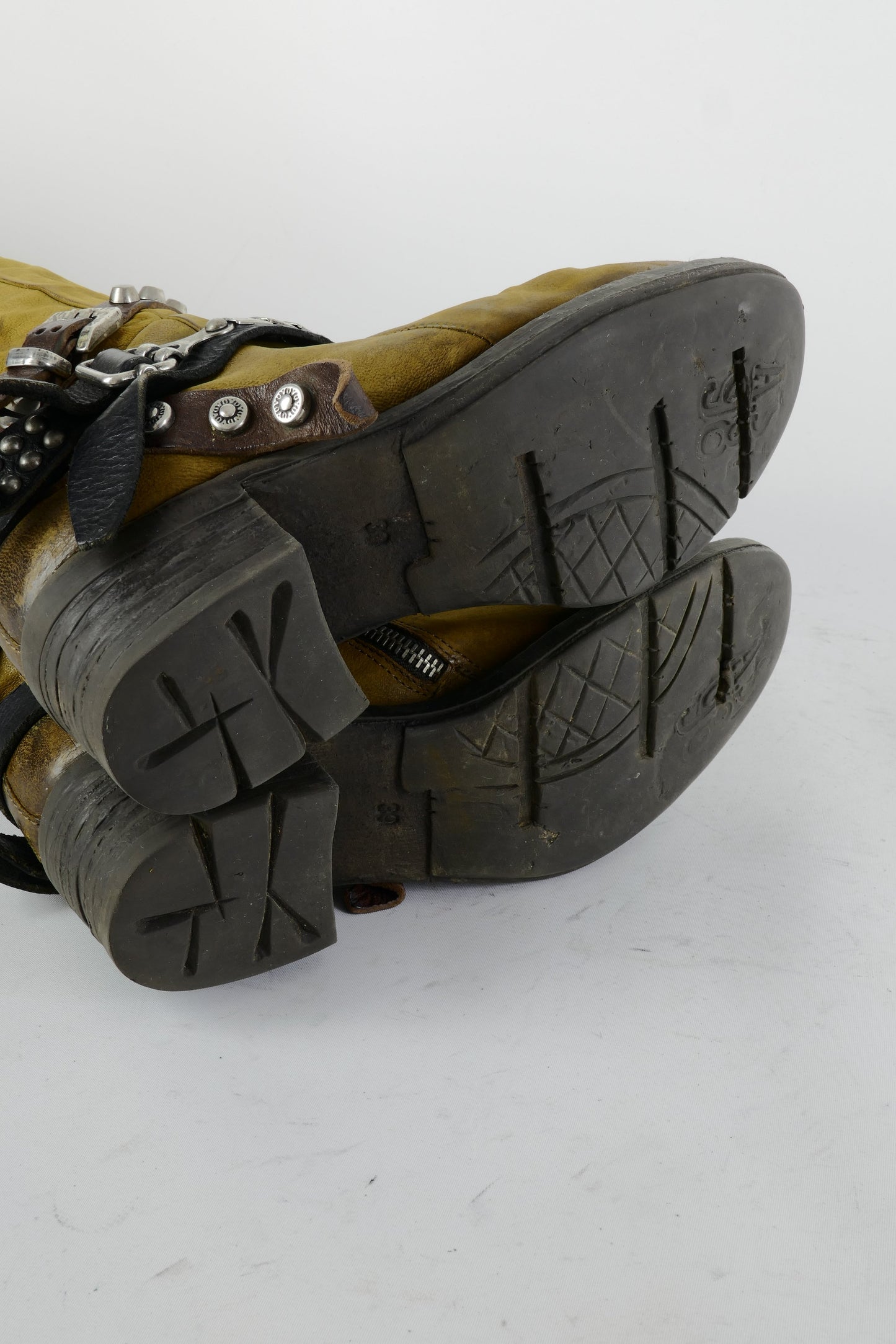 BUUTS AS98 Hohe Stiefel Leder senffarben 225048-8