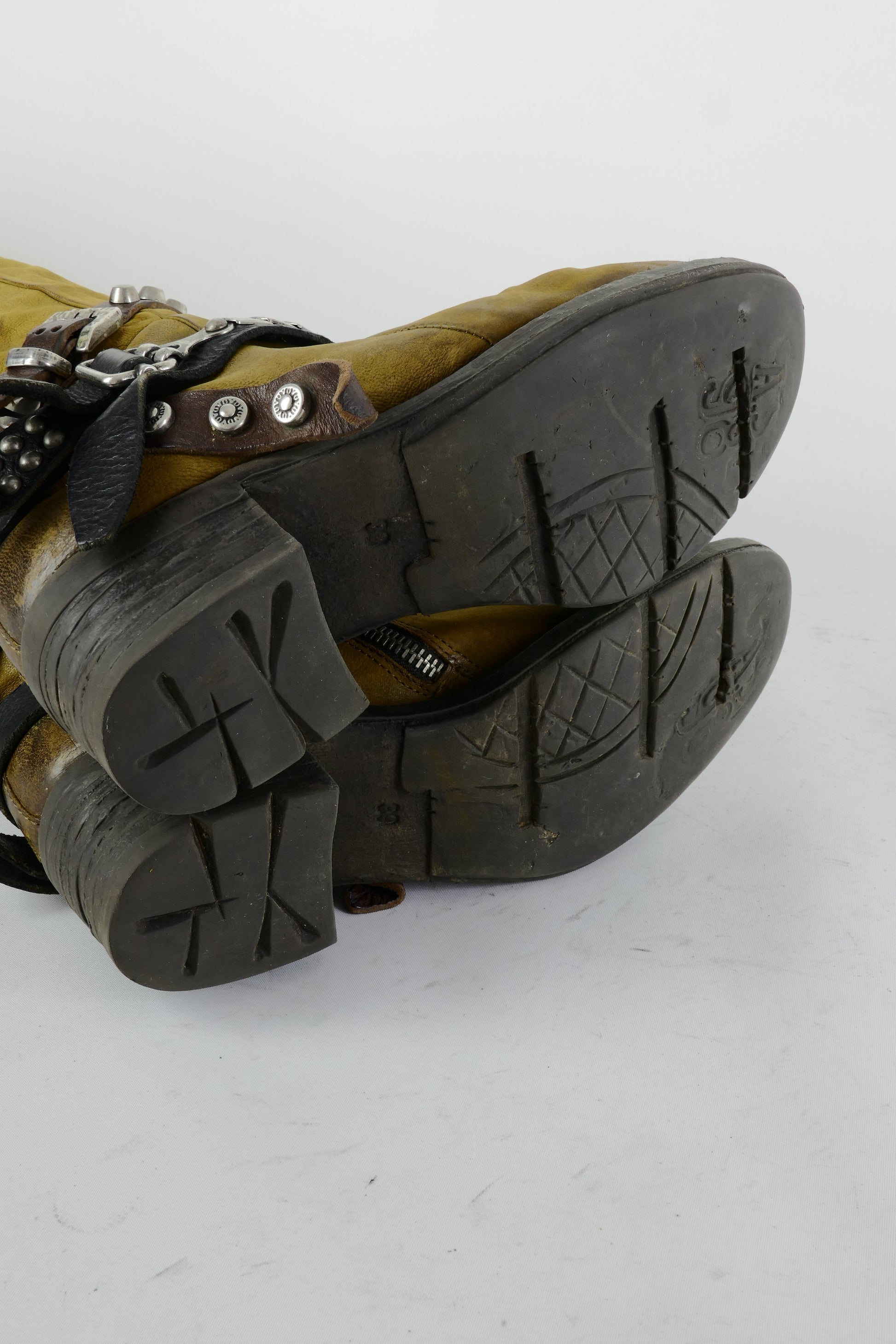 BUUTS AS98 Hohe Stiefel Leder senffarben 225048-8
