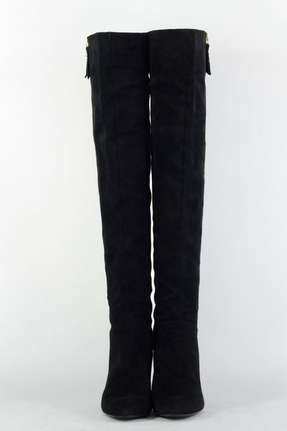 BUUTS Stuart Weitzmann Hohe Stiefel Wildleder schwarz 225050-4