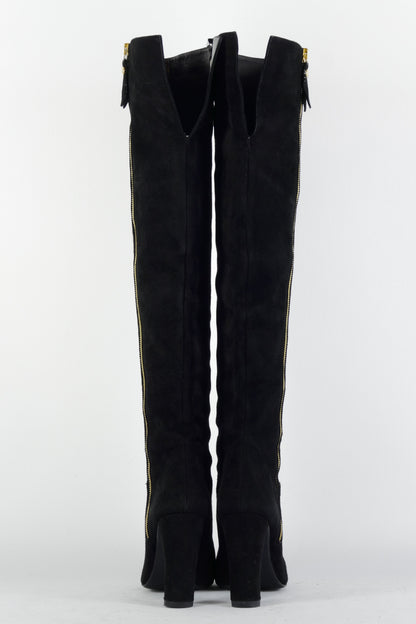 BUUTS Stuart Weitzmann Hohe Stiefel Wildleder schwarz 225050-5