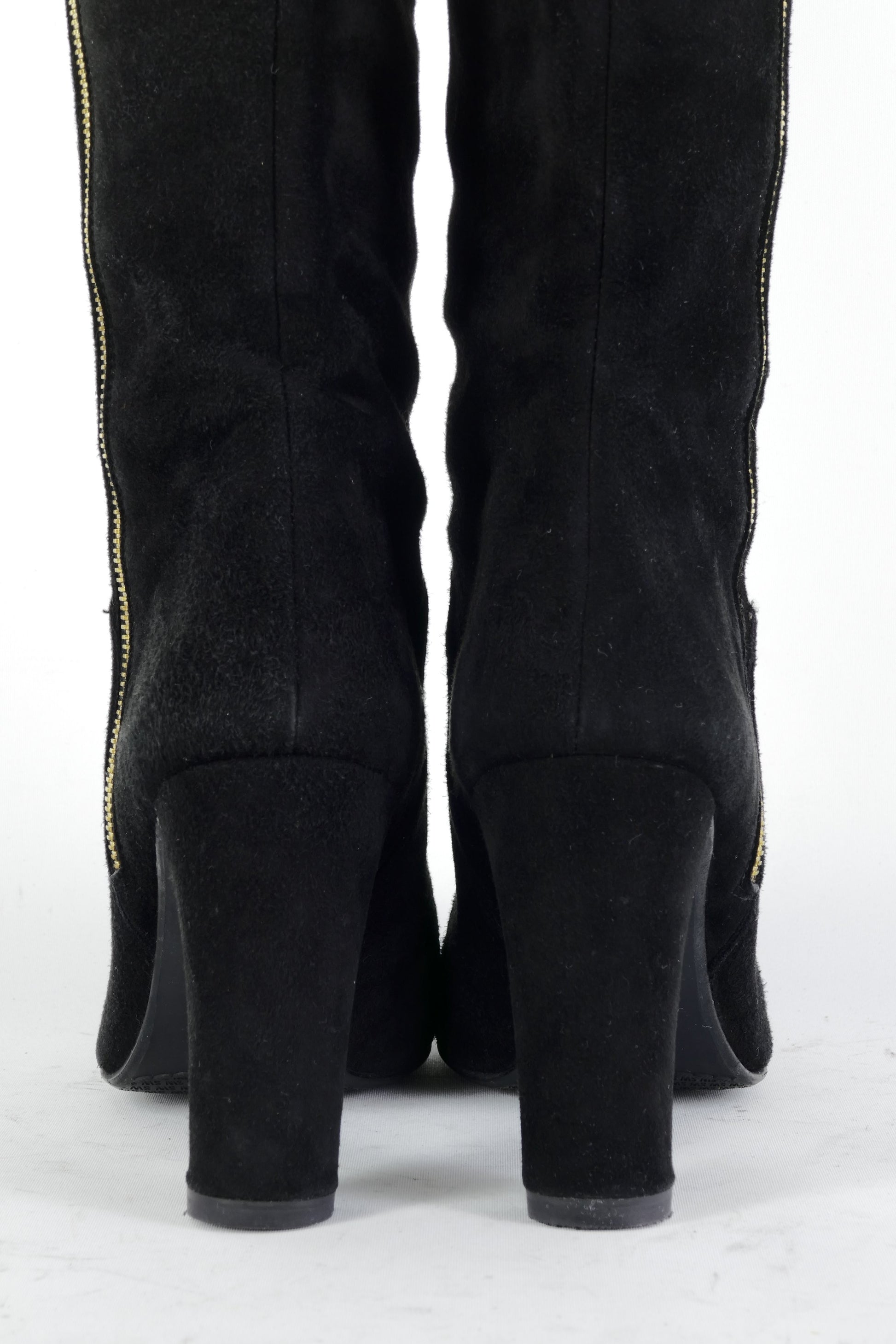 BUUTS Stuart Weitzmann Hohe Stiefel Wildleder schwarz 225050-6
