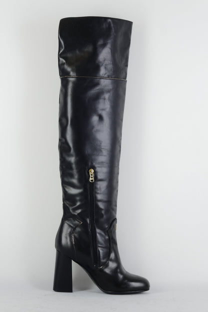 BUUTS Patrizia Pepe Overknees Leder schwarz 225051-3