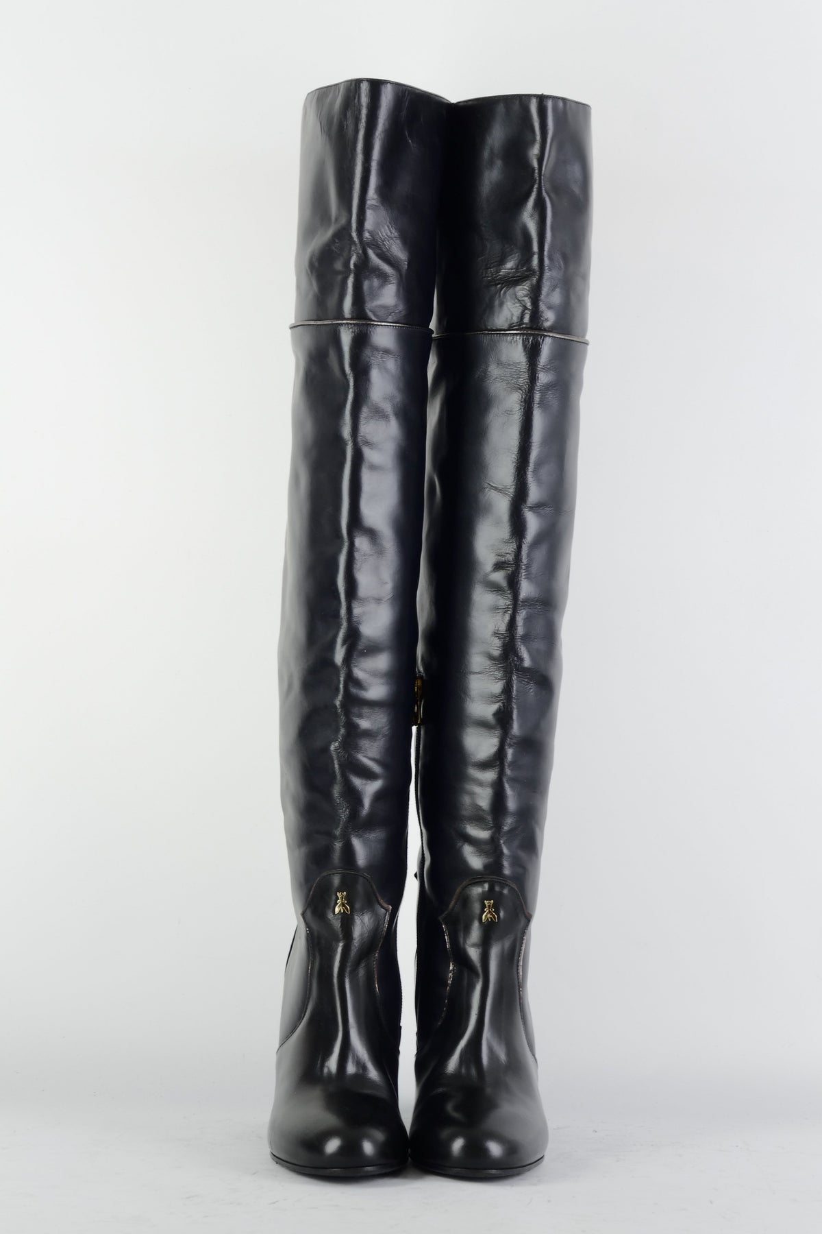 BUUTS Patrizia Pepe Overknees Leder schwarz 225051-4