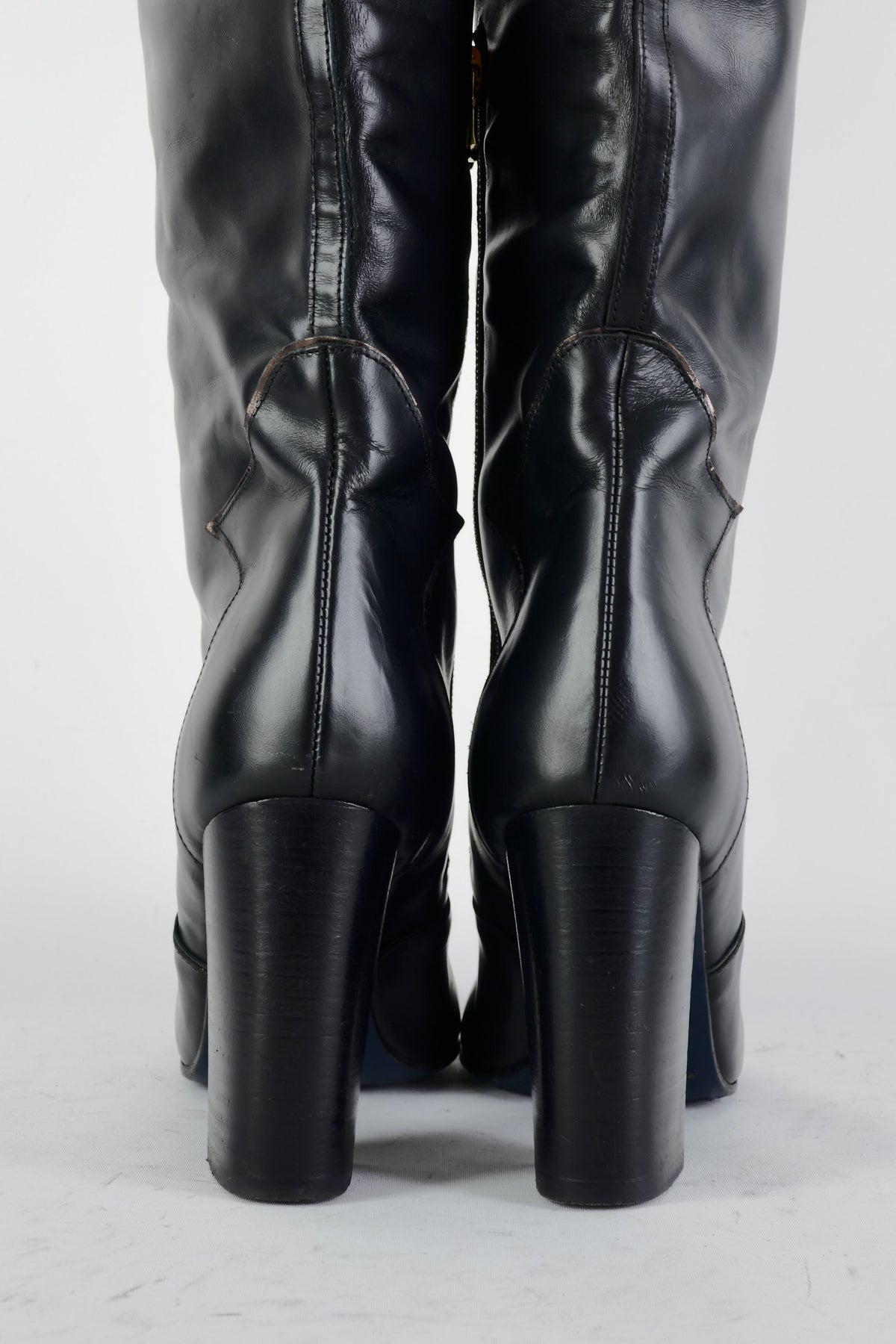 BUUTS Patrizia Pepe Overknees Leder schwarz 225051-6