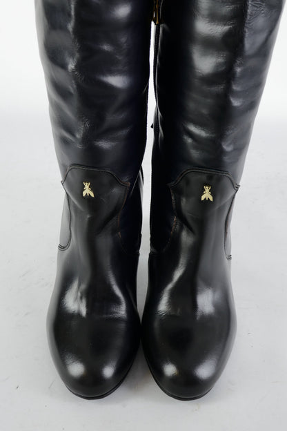 BUUTS Patrizia Pepe Overknees Leder schwarz 225051-7