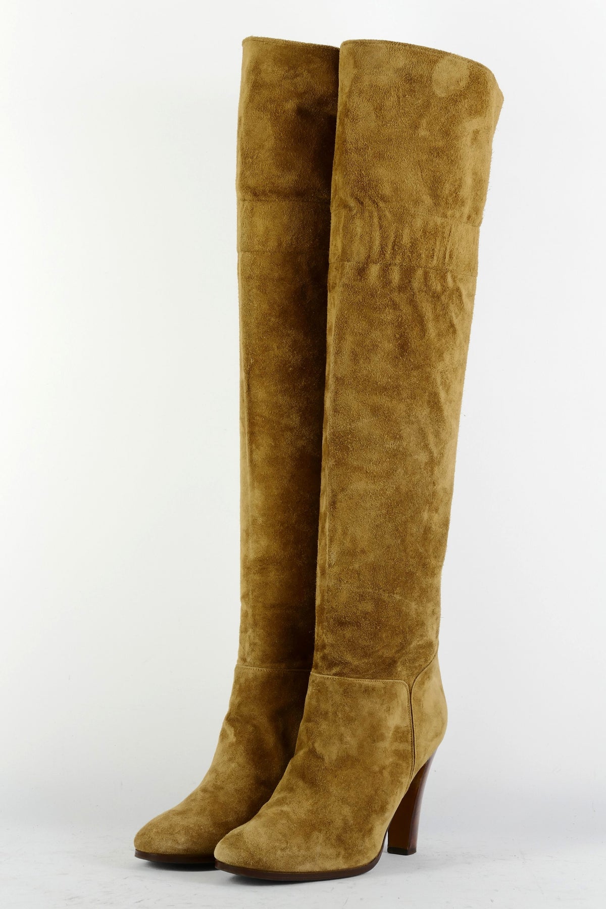 BUUTS Sonja Moden Vintage-Stiefel Wildleder cognac 225053-2