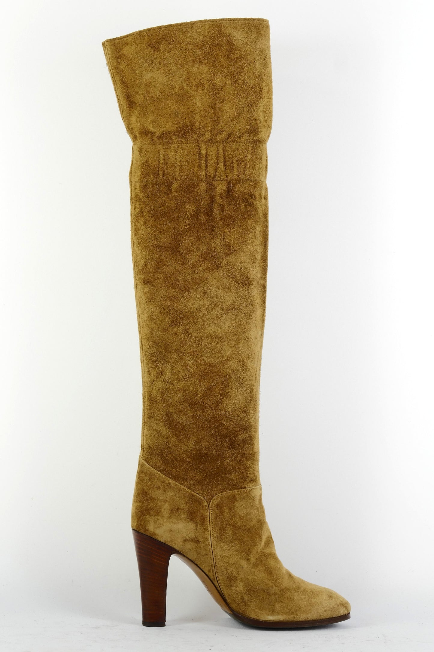 BUUTS Sonja Moden Vintage-Stiefel Wildleder cognac 225053-3
