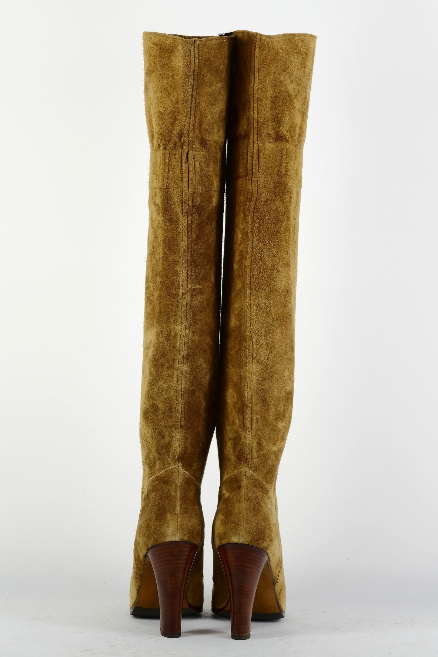BUUTS Sonja Moden Vintage-Stiefel Wildleder cognac 225053-5