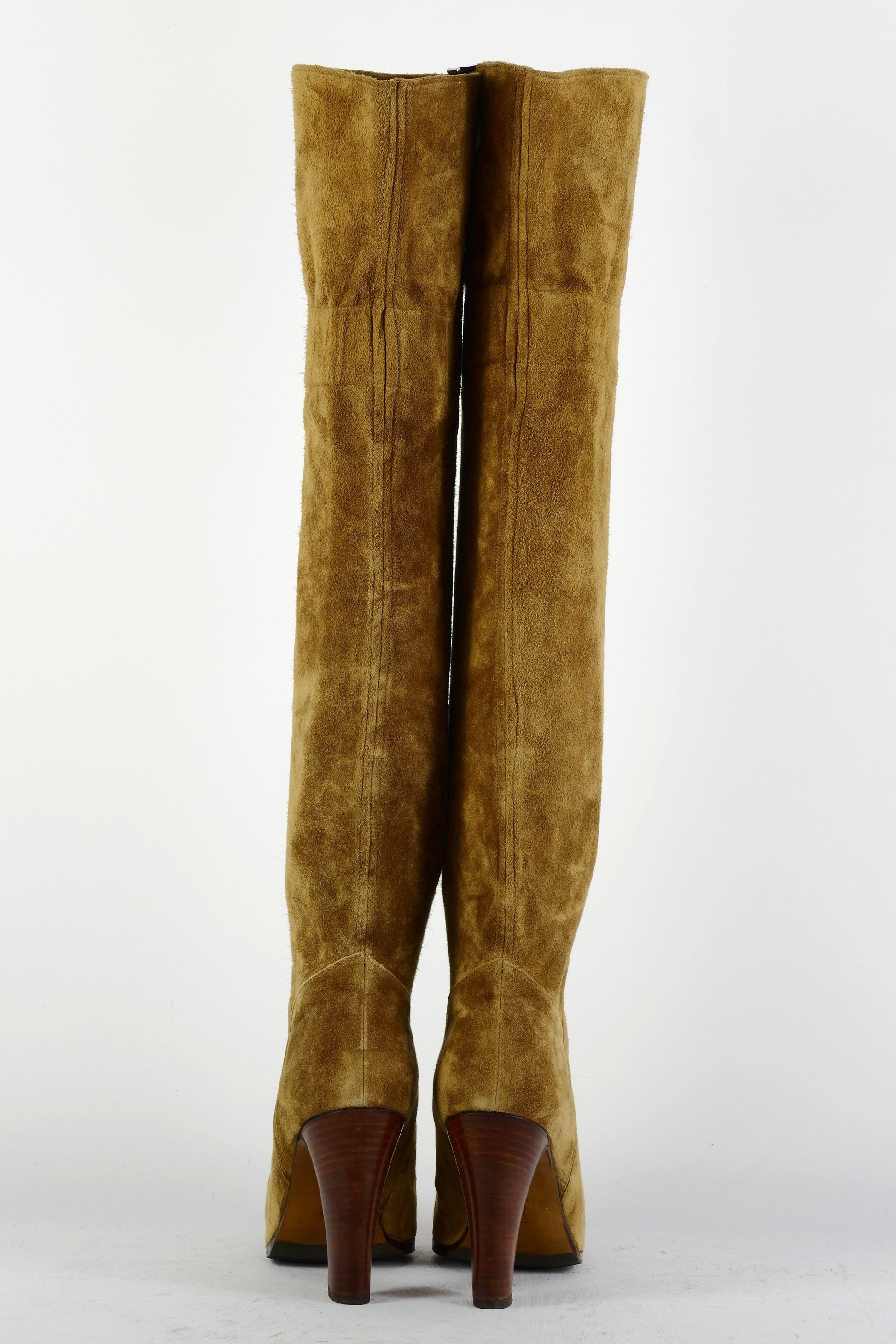 BUUTS Sonja Moden Vintage-Stiefel Wildleder cognac 225053-5