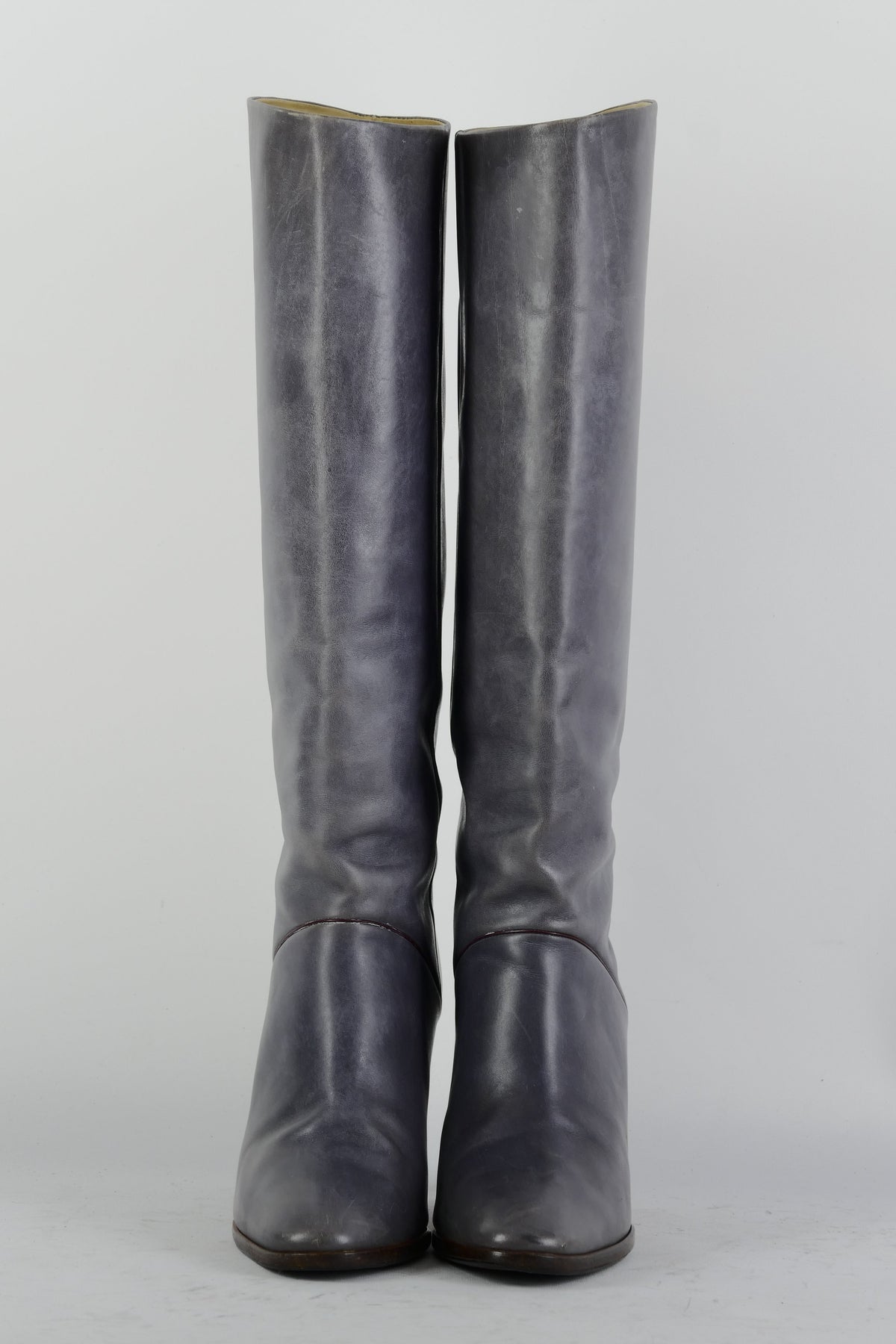 BUUTS unbekannt Vintage-Stiefel Leder grau 225056-5