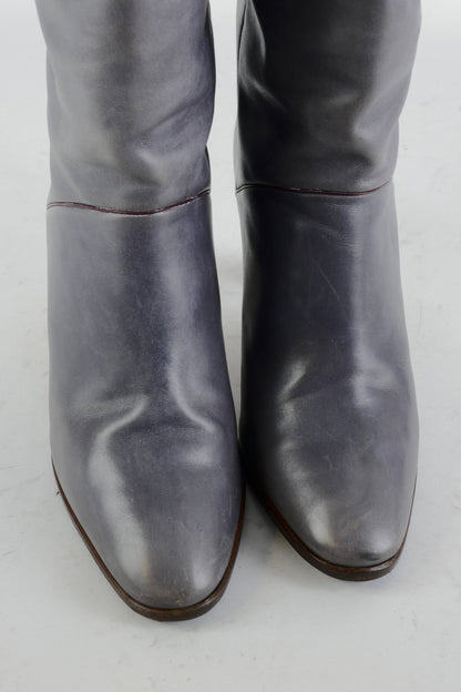 BUUTS unbekannt Vintage-Stiefel Leder grau 225056-6