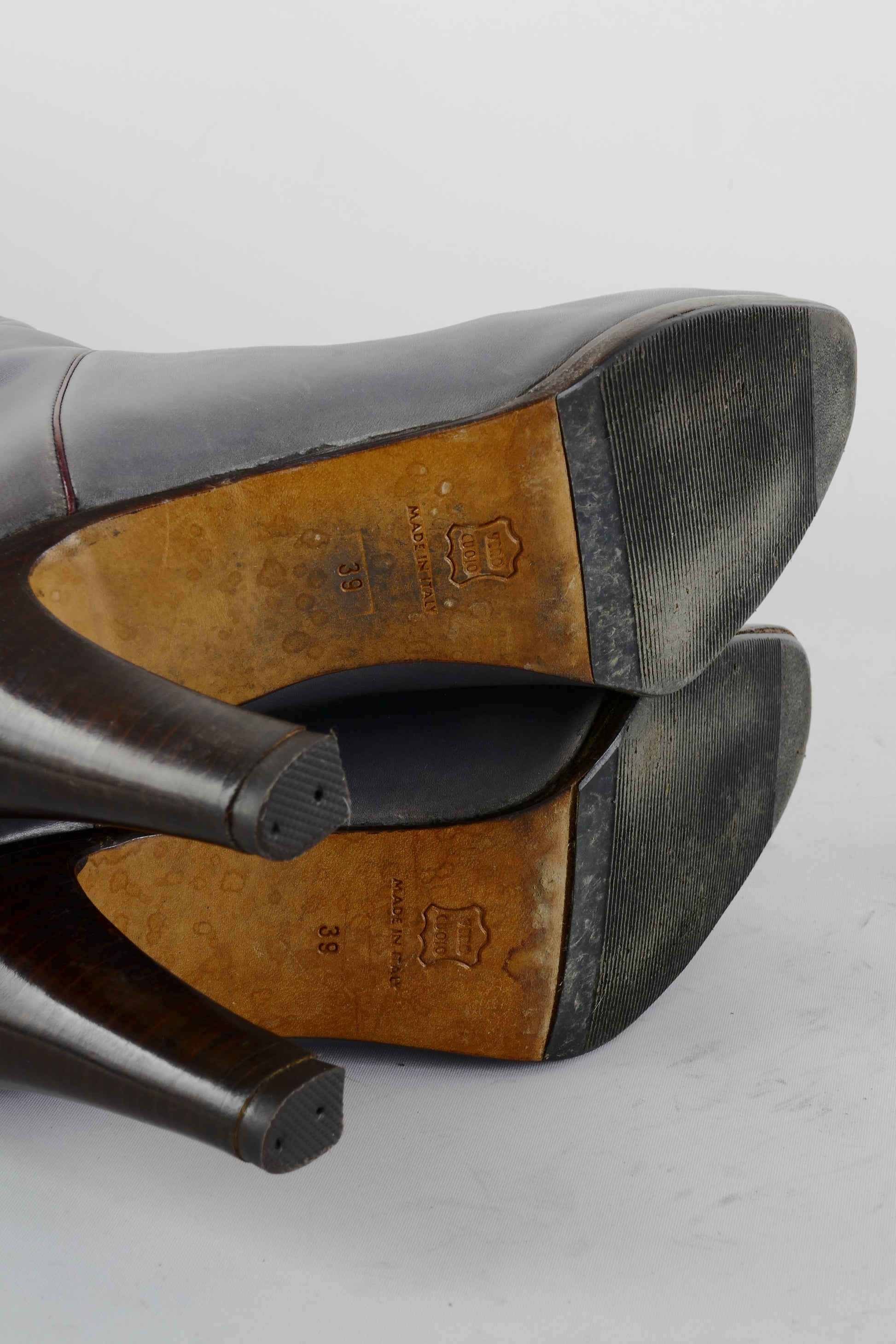 BUUTS unbekannt Vintage-Stiefel Leder grau 225056-8