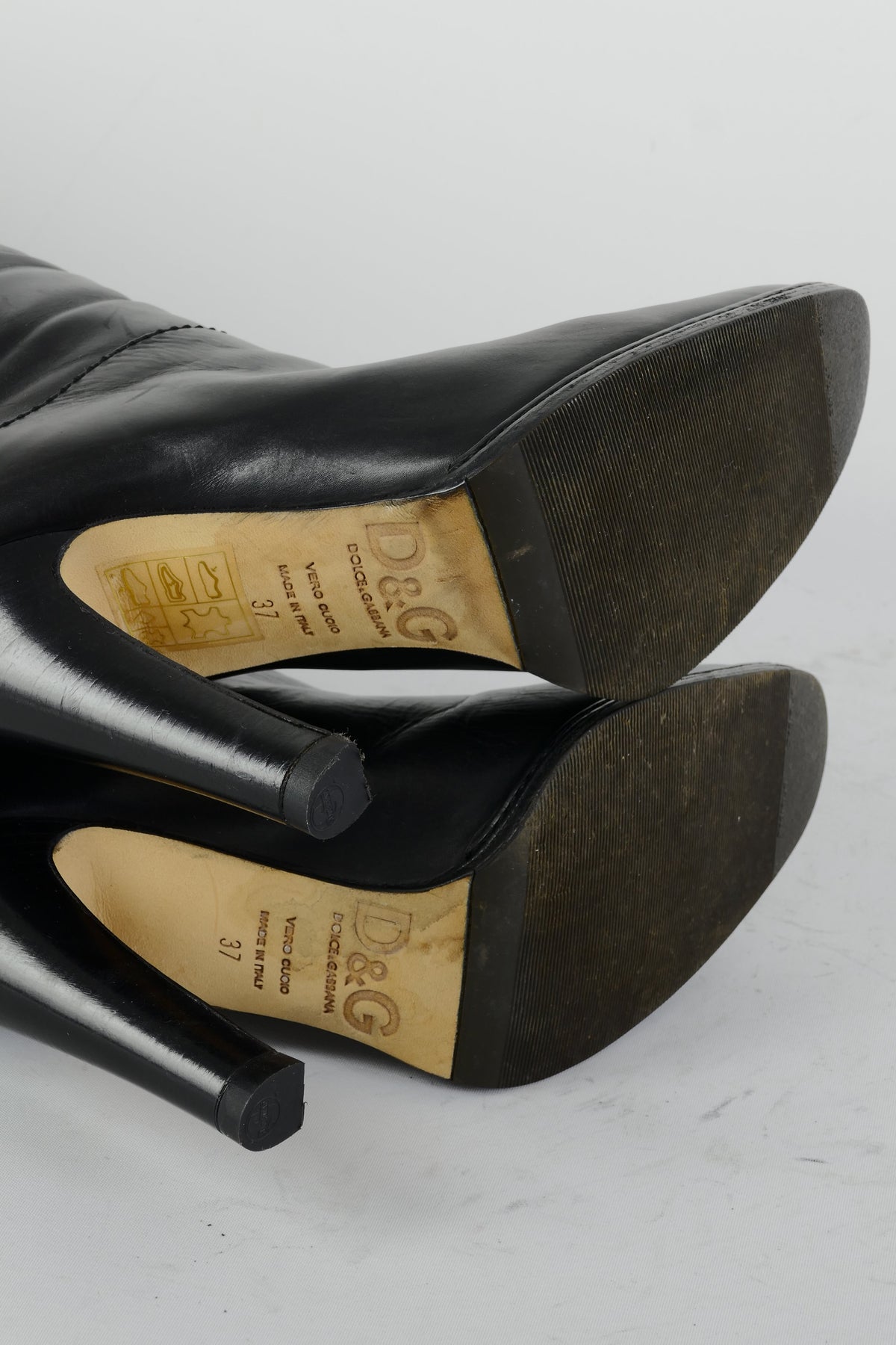 BUUTS Dolce&Gabbana Stiefel Leder schwarz 225060-8